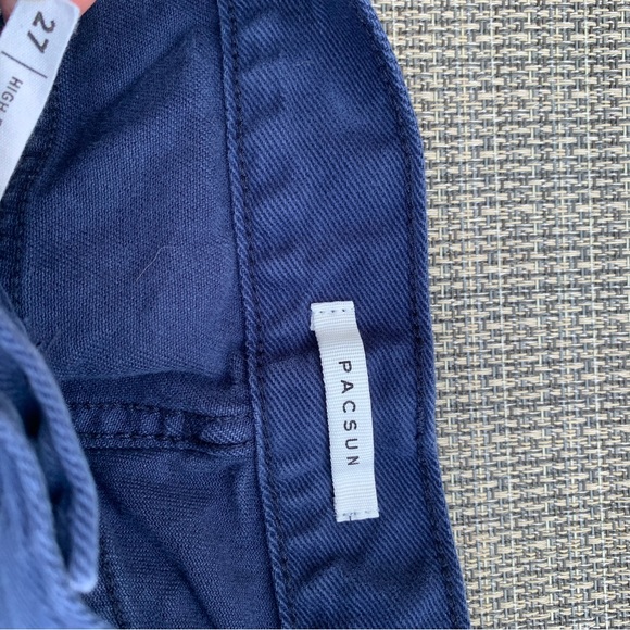 PacSun High rise straight jeans deep blue size 27 - Picture 7 of 8